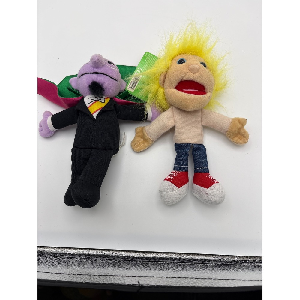 Sesame Street Gund The Count Beanbag Plush NWT & Blonde Boy Hand Puppet Lot